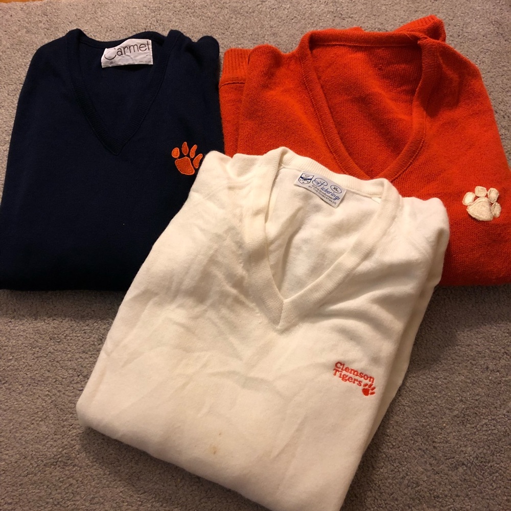 Clemson vintage long sleeve sweater